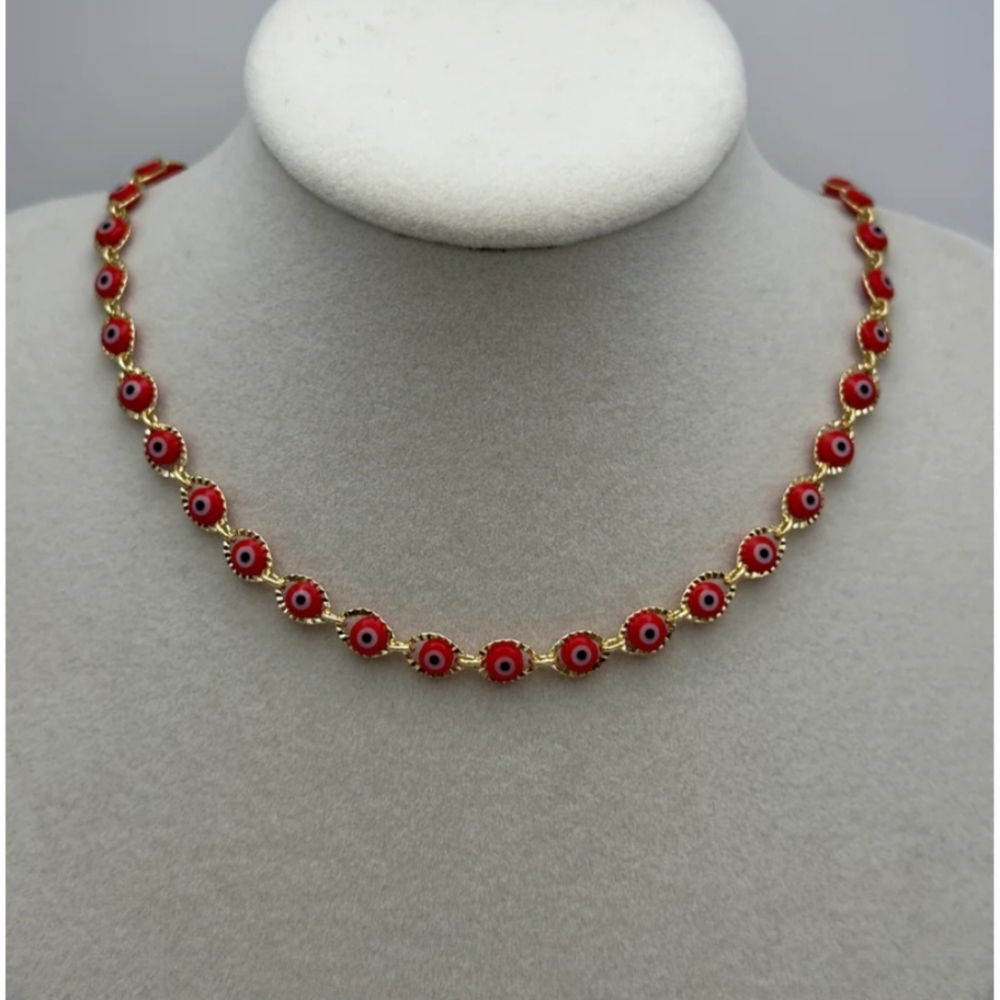 Womens Red Evil Eye Necklaces